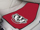 Rubber Car Mats NCAA Wisconsin 2-pc Carpeted Front Car Mats 17"x27"