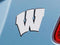 Logo Mats NCAA Wisconsin Auto Emblem 3"x3.2"