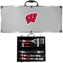 NCAA - Wisconsin Badgers 8 pc Tailgater BBQ Set-Tailgating & BBQ Accessories,College Tailgating Accessories,Wisconsin Badgers Tailgating Accessories-JadeMoghul Inc.