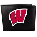 NCAA - Wisconsin Badgers Bi-fold Wallet Large Logo-Wallets & Checkbook Covers,College Wallets,Wisconsin Badgers Wallets-JadeMoghul Inc.