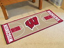 Hallway Runner Rug NCAA Wisconsin Basketball Court Runner Mat 30"x72"