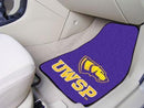 Rubber Car Mats NCAA Wisconsin-Stevens Point 2-pc Carpeted Front Car Mats 17"x27"