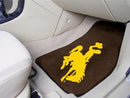 Car Mats NCAA Wyoming 2-pc Carpeted Front Car Mats 17"x27"