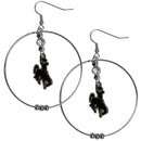 NCAA - Wyoming Cowboy 2 Inch Hoop Earrings-Jewelry & Accessories,Earrings,2 inch Hoop Earrings,College Hoop Earrings-JadeMoghul Inc.