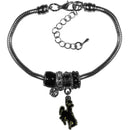NCAA - Wyoming Cowboy Euro Bead Bracelet-Jewelry & Accessories,Bracelets,Euro Bead Bracelets,College Euro Bead Bracelets-JadeMoghul Inc.