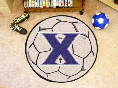 Small Round Rugs NCAA Xavier Soccer Ball 27" diameter