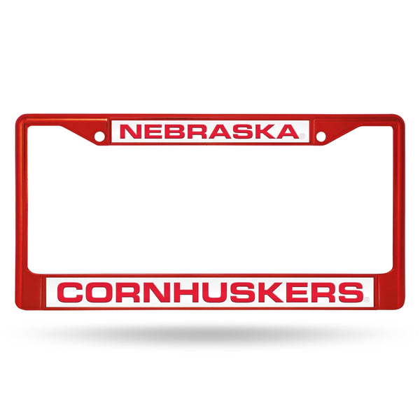 Cool License Plate Frames Nebraska Laser Chrome Frame