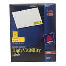 NEON YELLOW LABELS 750CT 1X2-5/8IN-Supplies-JadeMoghul Inc.