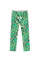 Nephrite Fantasy Lucy Cute Green Printed Leggings - Girls-Nephrite Fantasy-18M/2-Green/White-JadeMoghul Inc.