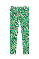 Nephrite Fantasy Lucy Printed Performance Leggings - Women-Nephrite Fantasy-XS-Green/White-JadeMoghul Inc.