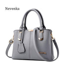 Nevenka Women Bag Lady Handbag OL Style Shoulder Bags Casual Zipper Messenger Bags PU Leather Bag Brand Name Tote Satchel Sac-gray-JadeMoghul Inc.