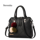 Nevenka Women Bag Network Casual Tote Evening Bags Brand Fashion Handbag Female Pu Leather Handbags Lady Bag Top-Handle Bags Sac-Black-JadeMoghul Inc.