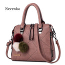 Nevenka Women Bag Network Casual Tote Evening Bags Brand Fashion Handbag Female Pu Leather Handbags Lady Bag Top-Handle Bags Sac-Black-JadeMoghul Inc.