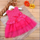 New 2014 girls princess dress/Multi-colored lace tutu dress/Elegant girl dress with bowknot/Summer hot sale-Multi-0-3 months-JadeMoghul Inc.