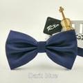 New 2016 fashion bow tie pocket married bow ties male bow candy color butterfly ties for men women mens bowties-Dark blue-JadeMoghul Inc.