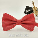 New 2016 fashion bow tie pocket married bow ties male bow candy color butterfly ties for men women mens bowties-Red white silk-JadeMoghul Inc.