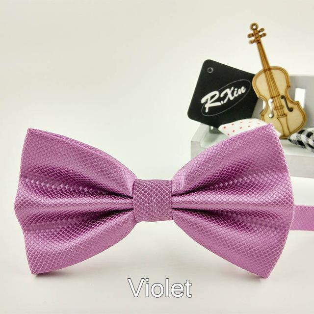 New 2016 fashion bow tie pocket married bow ties male bow candy color butterfly ties for men women mens bowties-Violet-JadeMoghul Inc.