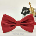 New 2016 fashion bow tie pocket married bow ties male bow candy color butterfly ties for men women mens bowties-Wine red-JadeMoghul Inc.