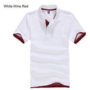 New 2017 Men's Brand Polo Shirt For Men Designer Polos Men Cotton Short Sleeve shirt Brands jerseys golftennis Free Shipping-white wine red-XS-JadeMoghul Inc.