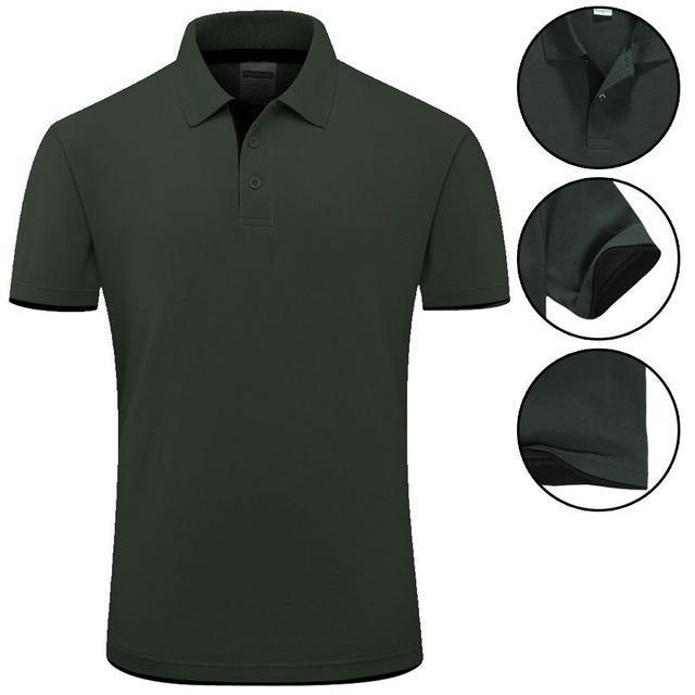 New 2018 MYDBSH Brand Polo Shirt For Men Designer Polo Men Shirt Soft Cotton Short Sleeve Polo Shirt Men Famous Brand Clothing-Army-S-JadeMoghul Inc.
