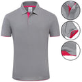 New 2018 MYDBSH Brand Polo Shirt For Men Designer Polo Men Shirt Soft Cotton Short Sleeve Polo Shirt Men Famous Brand Clothing-Gray Rose-S-JadeMoghul Inc.