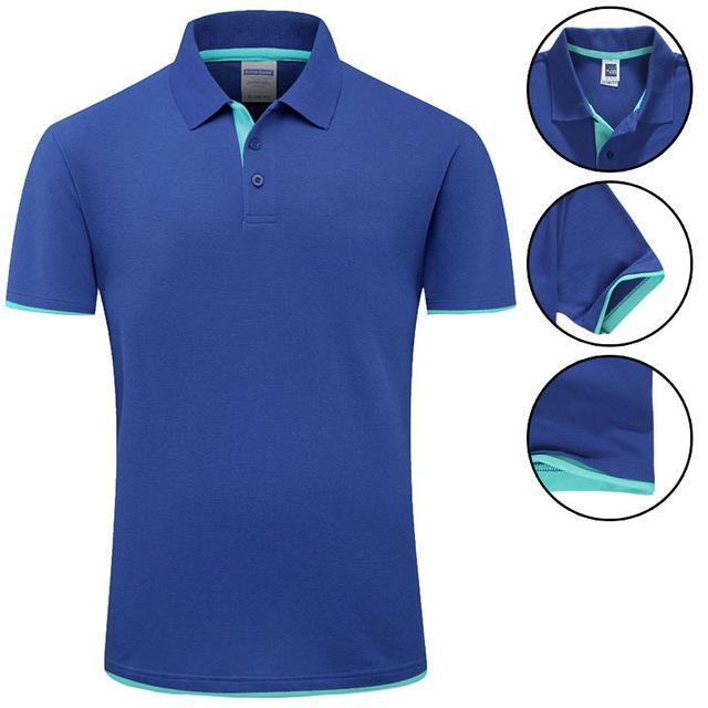 New 2018 MYDBSH Brand Polo Shirt For Men Designer Polo Men Shirt Soft Cotton Short Sleeve Polo Shirt Men Famous Brand Clothing-Royal-S-JadeMoghul Inc.