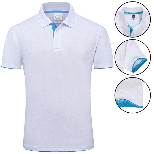 New 2018 MYDBSH Brand Polo Shirt For Men Designer Polo Men Shirt Soft Cotton Short Sleeve Polo Shirt Men Famous Brand Clothing-White Sky-S-JadeMoghul Inc.