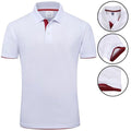 New 2018 MYDBSH Brand Polo Shirt For Men Designer Polo Men Shirt Soft Cotton Short Sleeve Polo Shirt Men Famous Brand Clothing-White Wine-S-JadeMoghul Inc.