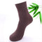 New 5 Pairs High Quality Men Cotton And Bamboo Fiber Socks-Chocolate Color-One Size-JadeMoghul Inc.