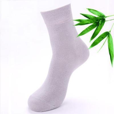 New 5 Pairs High Quality Men Cotton And Bamboo Fiber Socks-light Grey-One Size-JadeMoghul Inc.