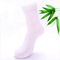 New 5 Pairs High Quality Men Cotton And Bamboo Fiber Socks-White-One Size-JadeMoghul Inc.