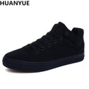 New Arrival 2017 High Quality Men Flats Shoes Breathable Fashion Men Casual Canvas Shoes Zapatos Hombre Mens Flats-black-7-JadeMoghul Inc.