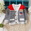 New Arrival Baby sweater 2017 Autumn Kids Boys Girls Children knitted Sweaters Shirts Bear Teddy knit baby cardigan TN020-Black-3M-JadeMoghul Inc.