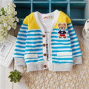 New Arrival Baby sweater 2017 Autumn Kids Boys Girls Children knitted Sweaters Shirts Bear Teddy knit baby cardigan TN020-Sky Blue-3M-JadeMoghul Inc.