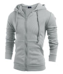 New Arrival Casual Men Winter Hoodie - High Quality Slim Hooded Coat-Gray-L-JadeMoghul Inc.