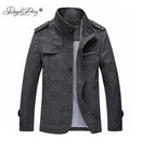 New Arrival Fashion Men's Wool Coat Men Winter Jacket Man Business Casual Brand Clothing Slim Autumn Overcoat JK066-dark gray-M-JadeMoghul Inc.