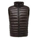 New Arrival Men Sleeveless Jacket Winter Ultralight White Duck Down Slim Windproof Warm Waistcoat-Army Green-XL-JadeMoghul Inc.