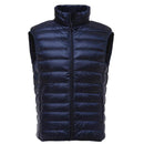 New Arrival Men Sleeveless Jacket Winter Ultralight White Duck Down Slim Windproof Warm Waistcoat-Navy Blue-XL-JadeMoghul Inc.
