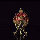 New arrive home decor Fashion Valuable Metal religious mascot Collection Faberge egg for home decor-Red-JadeMoghul Inc.