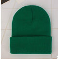 New Autumn Winter Casual Set Head Beanies Men Women Couple Knit Caps-green-JadeMoghul Inc.