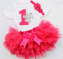 New Baby Girl Clothing Summer Sequin Bow Tutu Newborn Dress (Tops+Headband+Dress) 3pcs Clothes Bebe First Birthday Elsa Costumes-As Picture 12-12M-JadeMoghul Inc.
