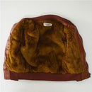 New Baby Leather Boy Jacket Fleece Jacket Boys Coats Manteau Garcon Kids Jacket 6CT106-brown fleece-2T-JadeMoghul Inc.