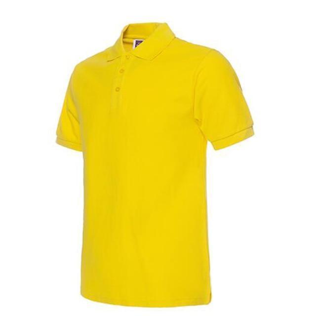New Brand Men Polo Shirts Mens Cotton Short Sleeve Polos Shirt Casual Solid Color Shirt Camisa Polo Masculina De Marca S-3XL-yellow-S-JadeMoghul Inc.