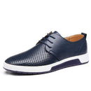 New  Casual Shoes For Men / Leather Luxury Flat Shoes