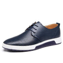 New Casual Shoes For Men / Leather Luxury Flat Shoes