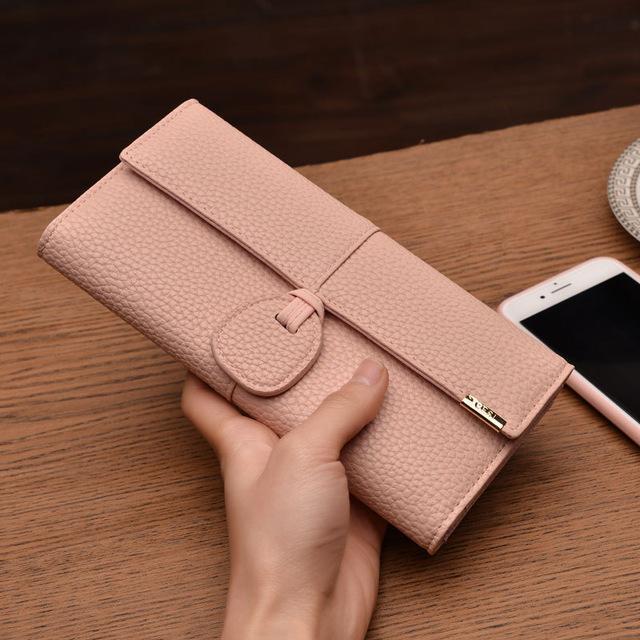 New Design Leather Wallets Women Luxury Brand Purses Woman Wallet Long Hasp Female Purse Card Holder Clutch Feminina Carteira-pink-JadeMoghul Inc.