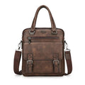 New Design Men's Briefcase Satchel Bags For Men Business Fashion Messenger Bag 14' Laptop Bag-Vertical Coffee-Russian Federation-JadeMoghul Inc.