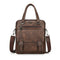 New Design Men's Briefcase Satchel Bags For Men Business Fashion Messenger Bag 14' Laptop Bag-Vertical Coffee-Russian Federation-JadeMoghul Inc.