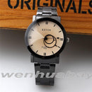 New Design Women Watch / Round Dial Stainless Steel Quartz Wrist Watch