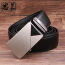 New Designer Mens Belt / Luxury Leather Belt With Metal Buckle-1-130cm-JadeMoghul Inc.